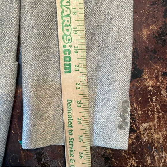 Ermenegildo Zegna Soft Cashmere Silk Blend Gray Unstructured Blazer 3 Button 52L - Picture 10 of 10